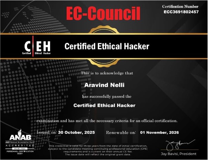 EC-Council Certified Ethical Hacker (CEH)